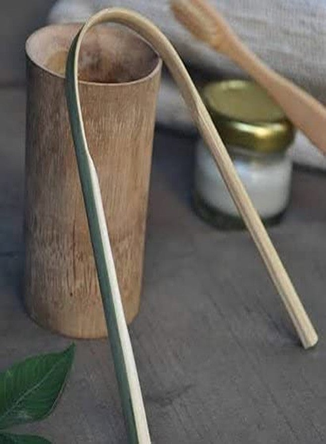 Mini Storify Truly Organic ميني ستوريفاي - منظف لسان من الخيزران الخشبي - عبوة من 8 قطع - تنظيف فم طبيعي وصديق للبيئة - عناية بالفم للأطفال والكبار والرجال والنساء - بني - Image 5